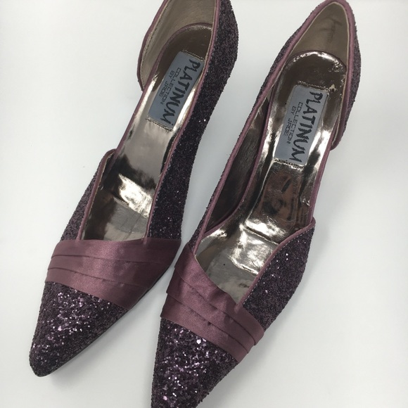 Platinum Collection by Jade Purple  Glitter Satin - Picture 3 of 16